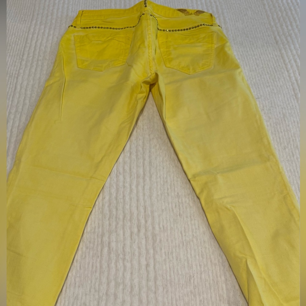 Robin's Jeans  Yellow Women's Skinny Jeans size 30 - Picture 2 of 4